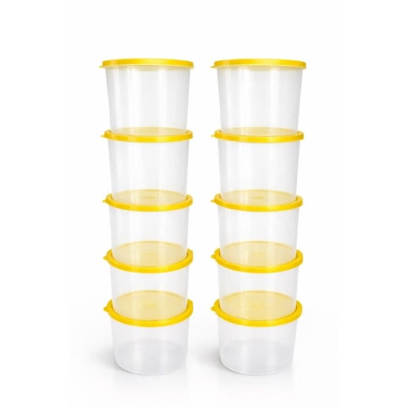 kit 10 pote redondo mantimentos 1 litro ou 1000ml  açúcar sal tempero
