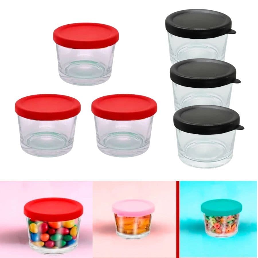 Jogo 3 Potes Vidro Hermético Multiuso 220ml Em Casa Tem