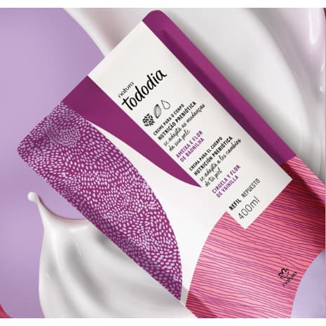 Natura Refil Creme Nutritivo para o Corpo Tododia Ameixa e Flor de Baunilha 400 ml