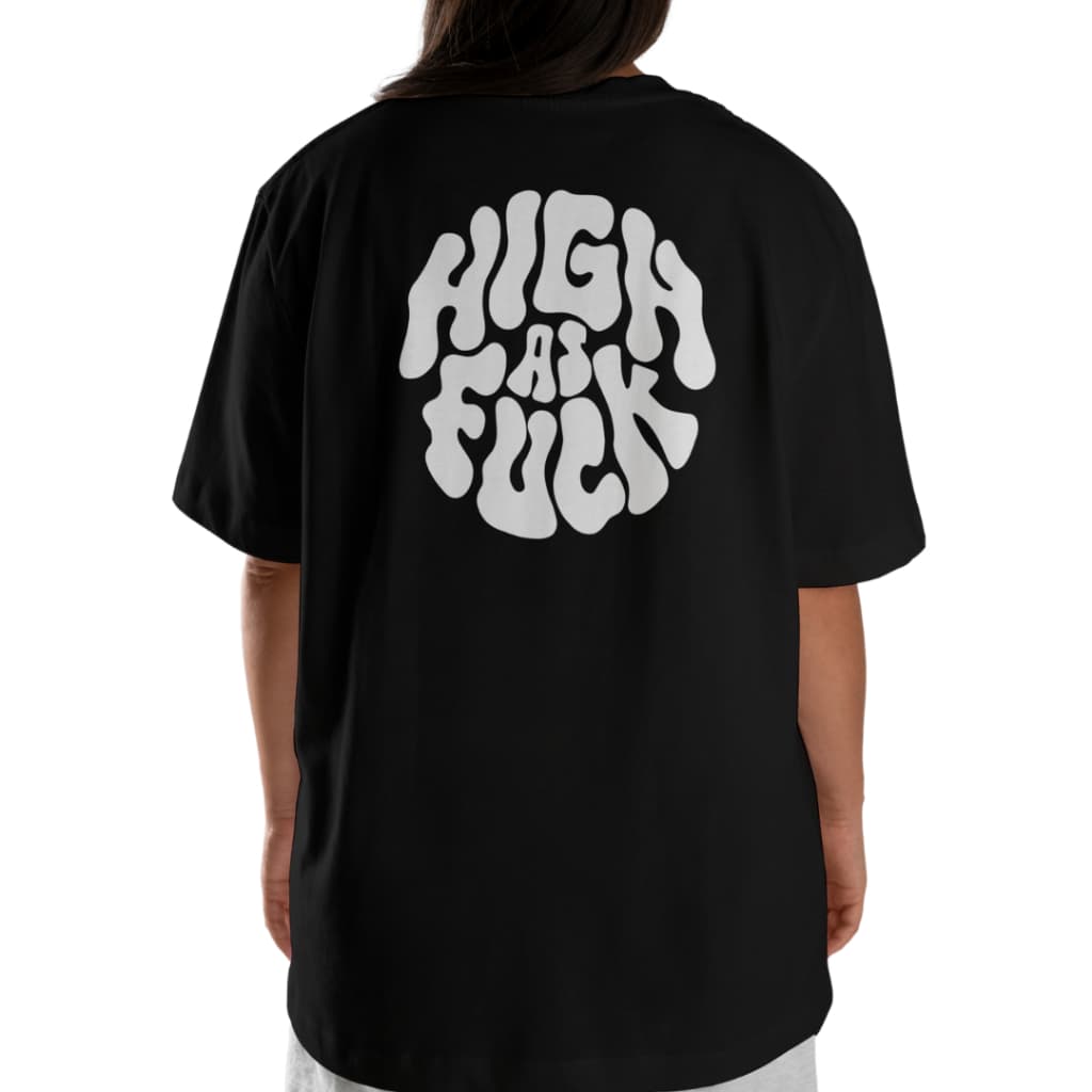 Camiseta High as FK StreetWear Algodão Unissex Preta