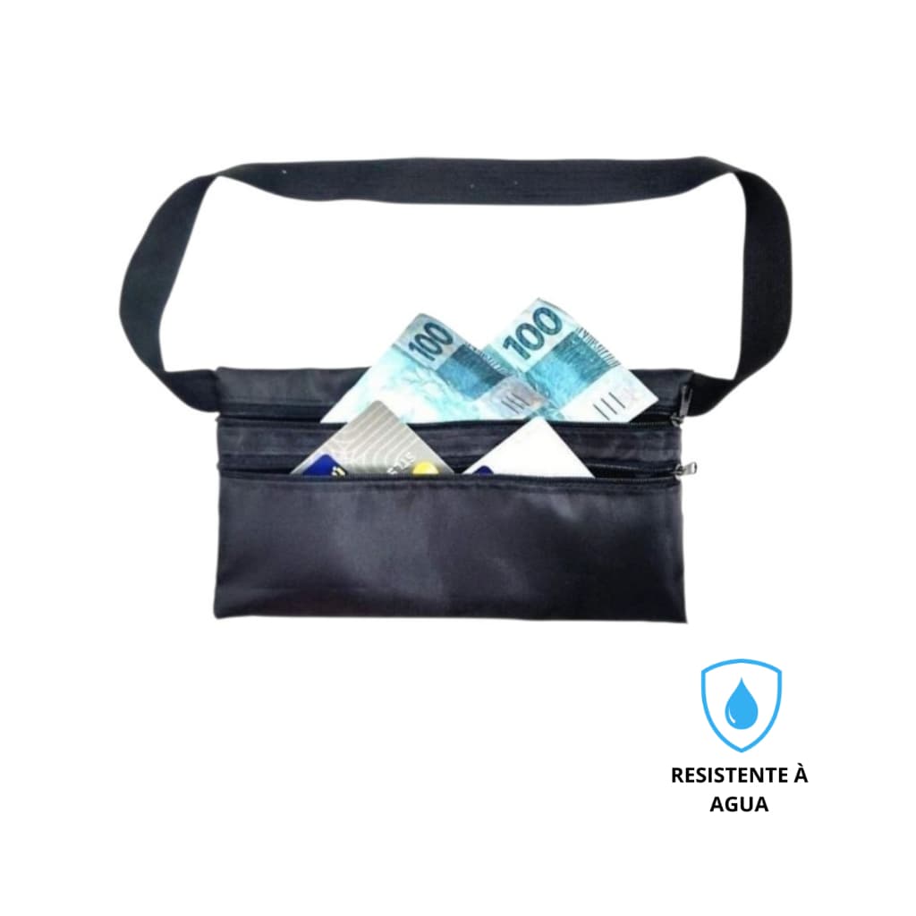 Kit100 Pochetes Porta Dolar Anti-furto Doleira De Cintura Ajustavel Porta Celular Cartão Dinheiro Escondido Plastifica