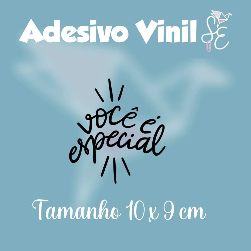 Kit 10 Adesivos Vinil Você é Especial – Modelo 2