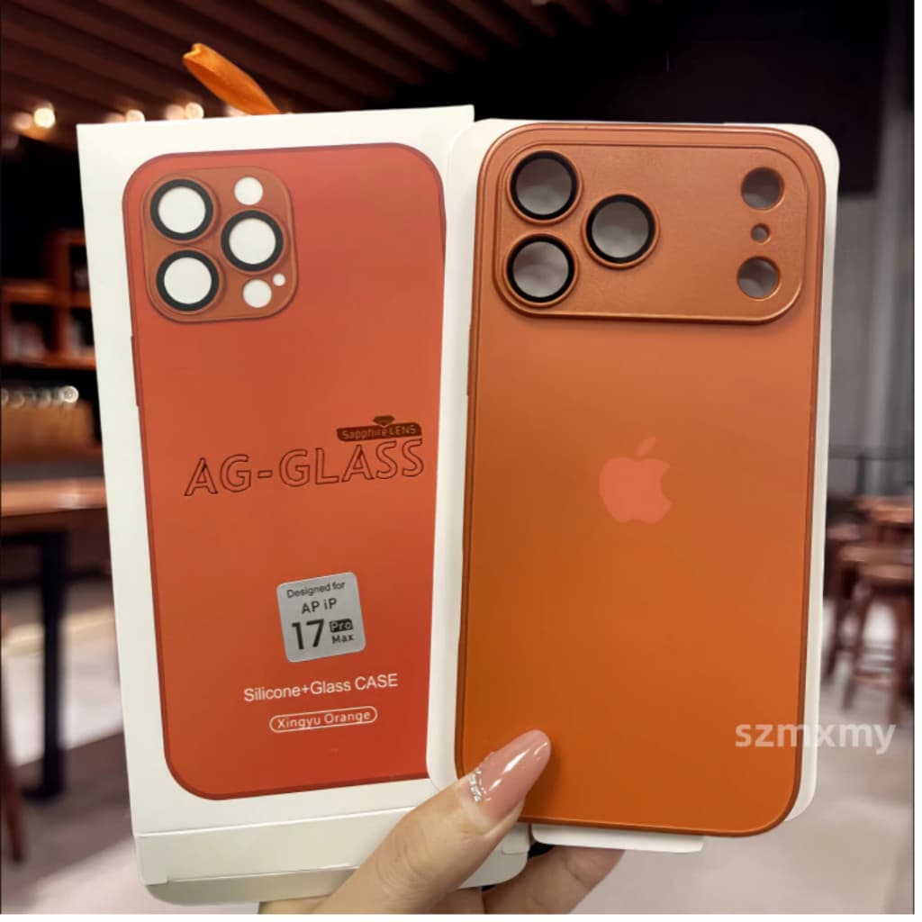 Capa Capinha de Vidro AG Glass Para iPhone 17 Normal 17 PRO 17 AIR 17 PRO MAX