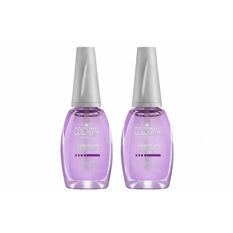 Kit c/2 Esmalte Colorama Cobertura Intensificador da Cor 8ml