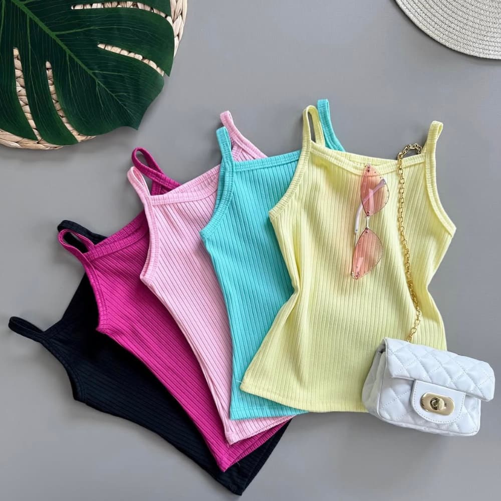 Kit 3 Blusinhas Feminino Infantis Blusinha Infantil Menina 2 a 10 anos