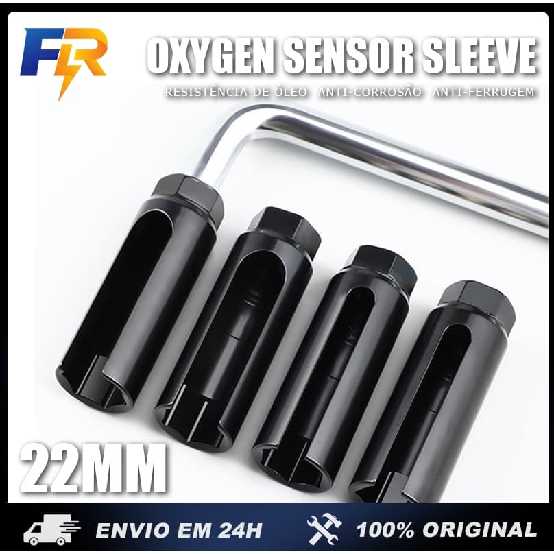 Chave Profissional Sonda Lambda 22mm Açocromovanadiun,ferramenta para reparo de veículos