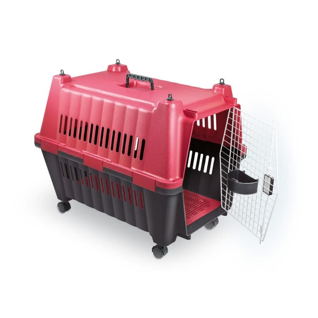 Caixa De Transporte Pet Para Cães Gatos N5 Com Rodinhas Super Resistente Premium