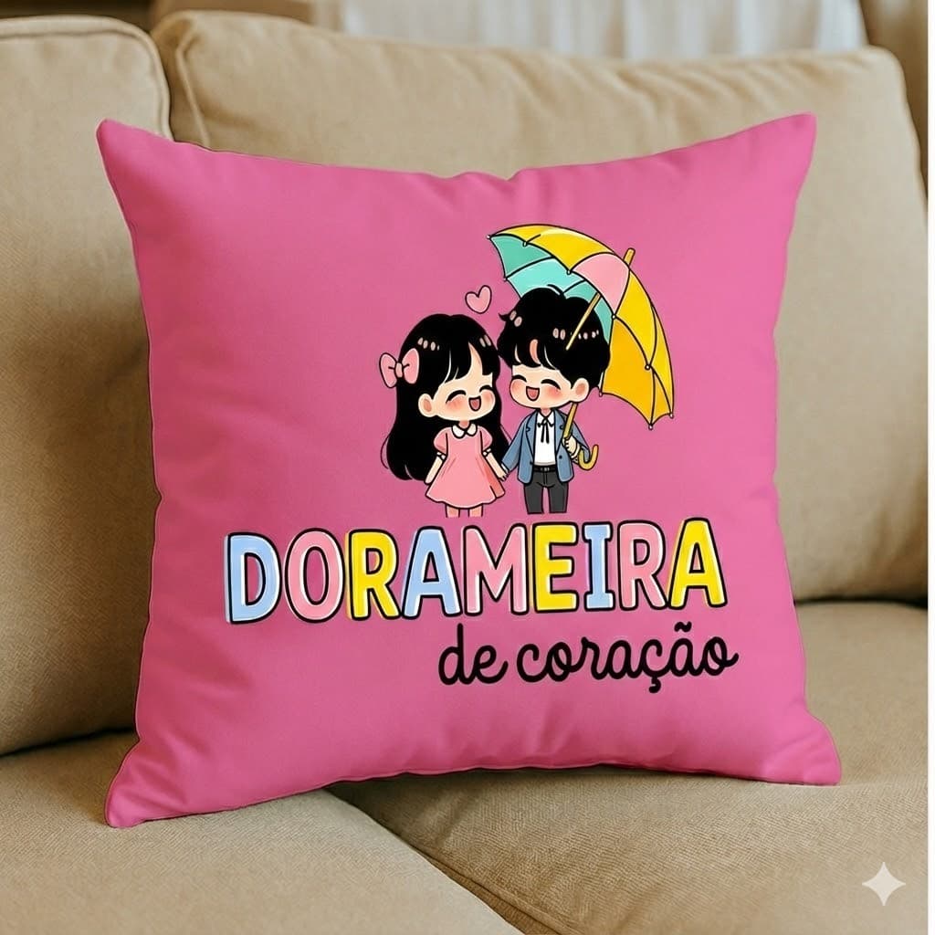 Almofada Personalizada Dorama Presente para Dorameiras K-Drama Enchimento Antialérgico