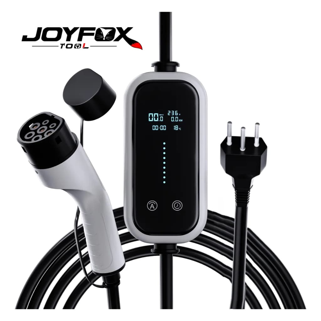 JOYFOX Carregador Portátil Para Carro Elétrico 3,5kw 16a Para Veículos Elétricos Tipo 2 220 V/110 V, Universal, Ip65 Cab