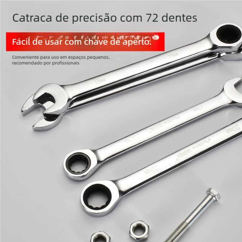 UMA Chave Combinada Catraca Cromo Vanadium Profissional incrivel UNIDADE