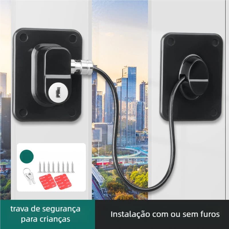 Trava de Segurança Infantil sem Furo, Travas para Armários e Gavetas de Geladeira para Proteção Infantil, Presente de
