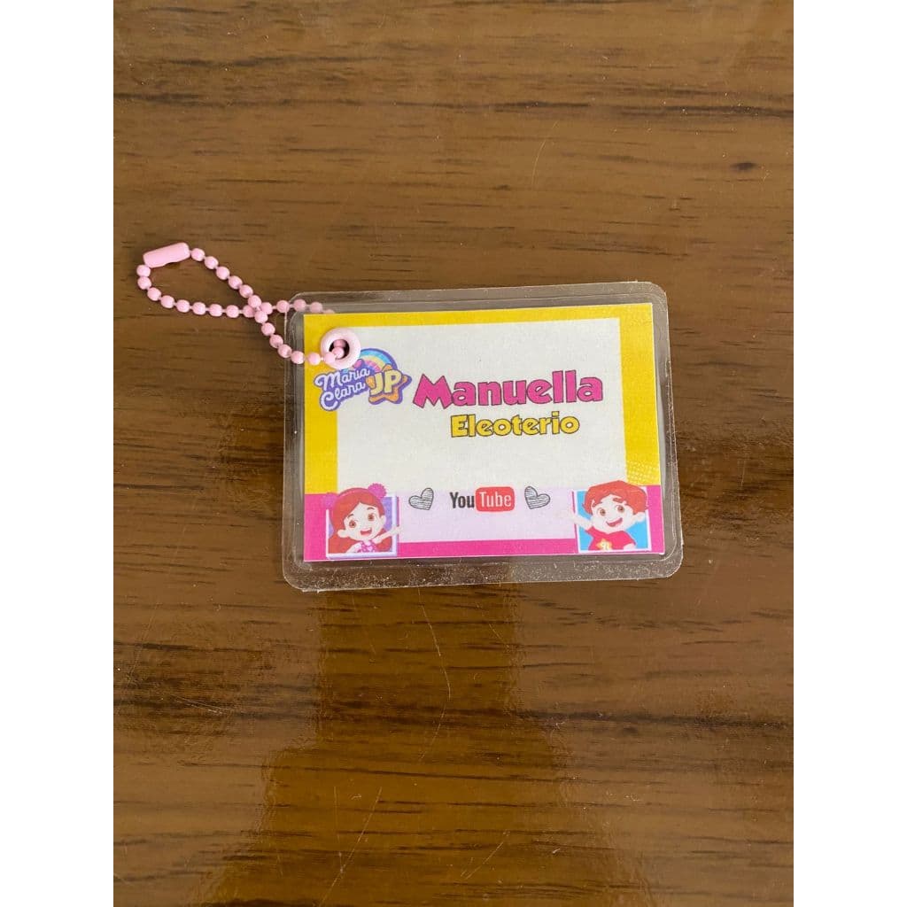Chaveiro Plastificado de Identificação Personalizado | Tag Escolar, Mochila, Mala, Estojo