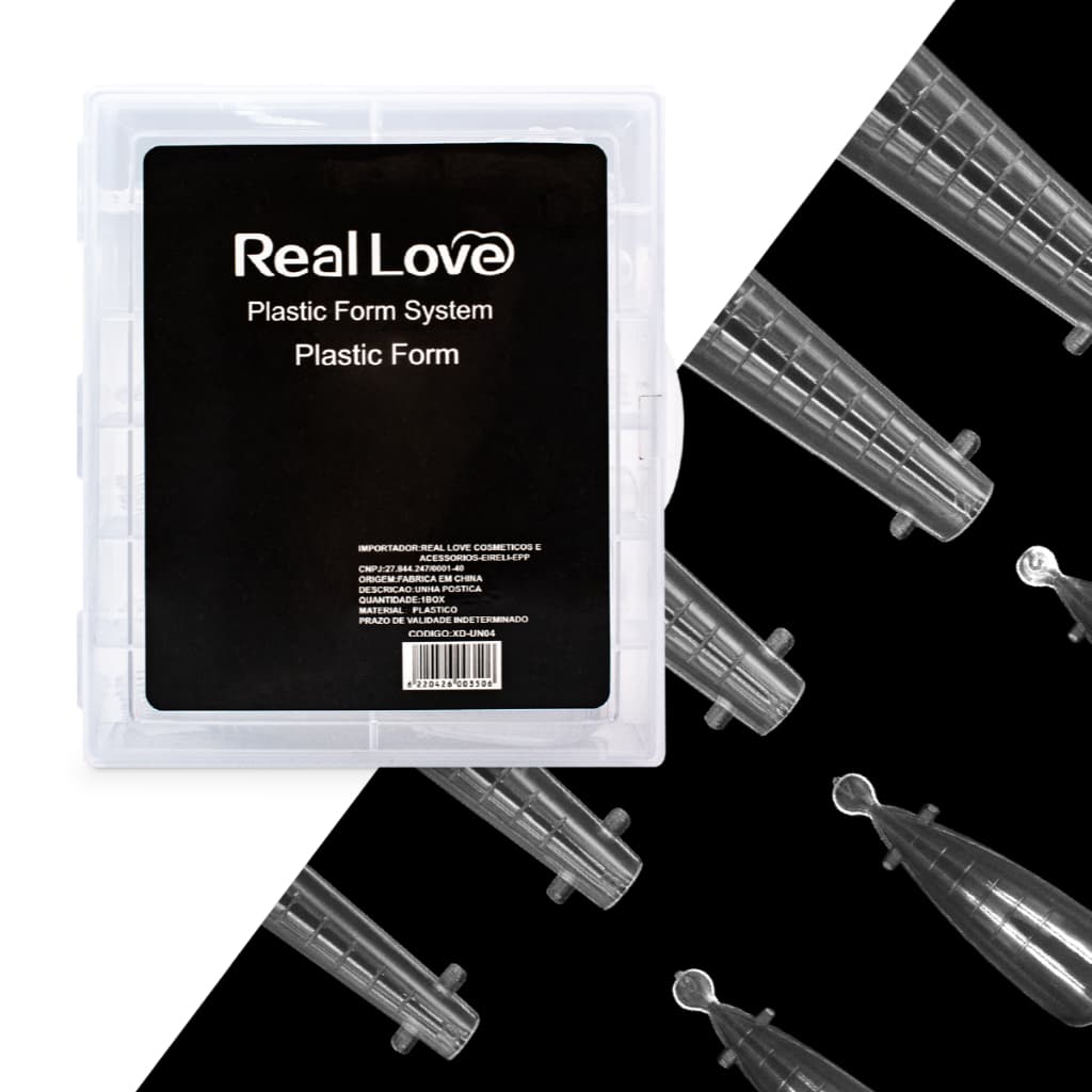 Molde F1 para Alongamento de Unhas 120 peças - Real Love