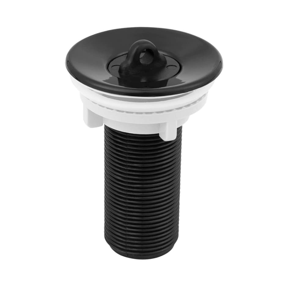 Válvula Para Cuba Pia Lavatório Lavabo Preto com tampa ABS 7/8