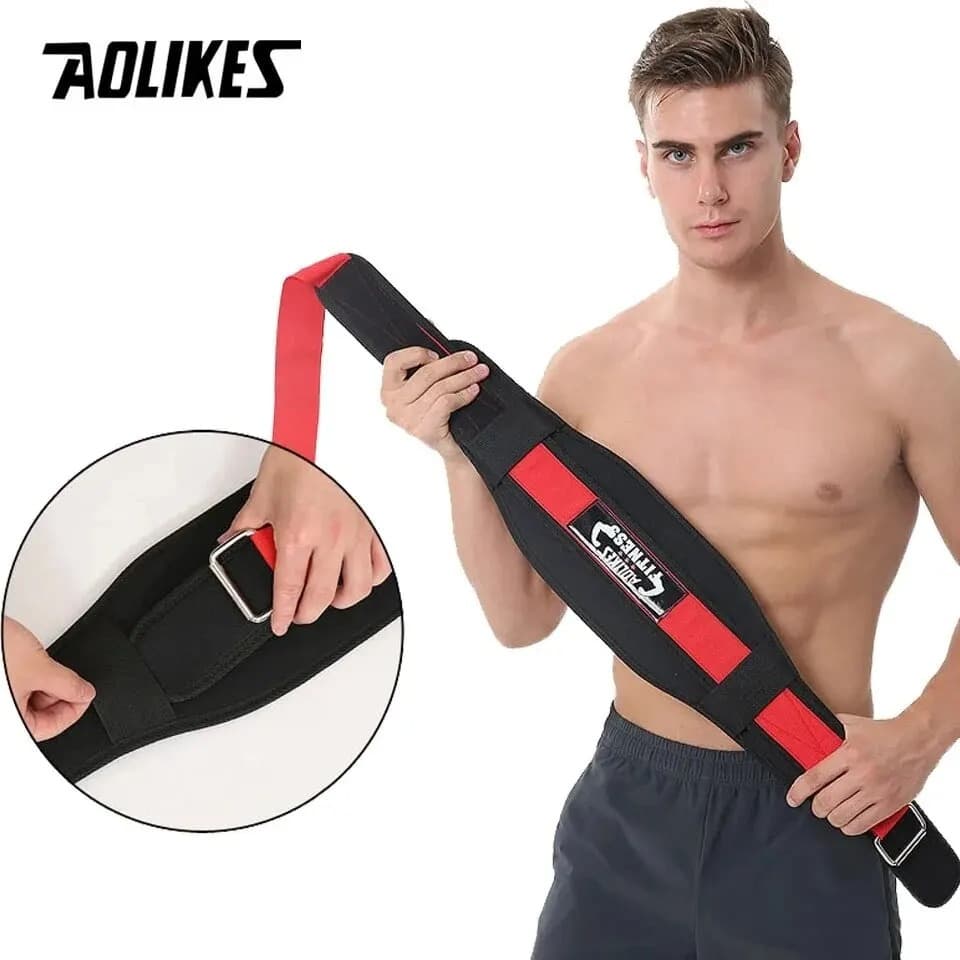 Cinta Lombar Academia Acolchoada Pro com Bolsa Velcro Ajustável Faixa Agachamento Treino Pesado