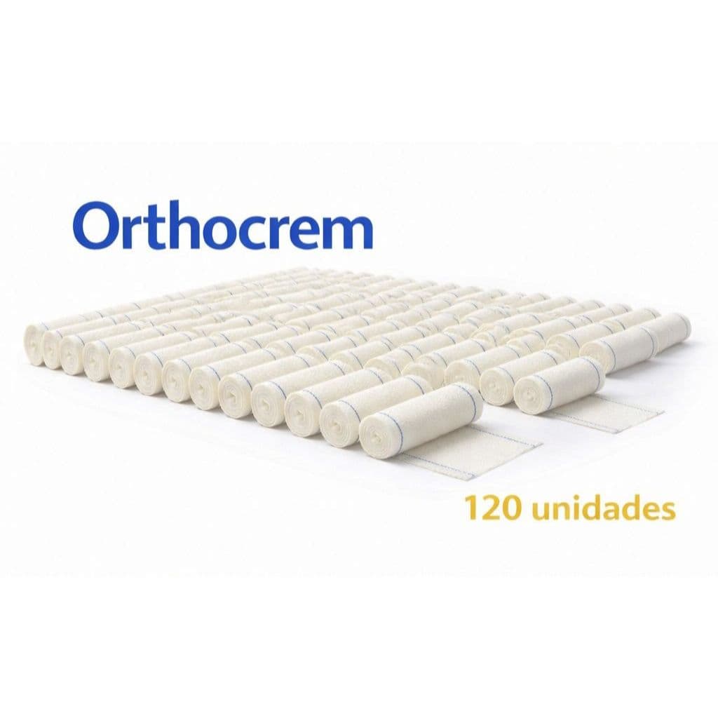 Kit 120un Atadura Crepom Crepe Curativo 10 cm x 180M Alta Qualidade Absorção Elasticidade