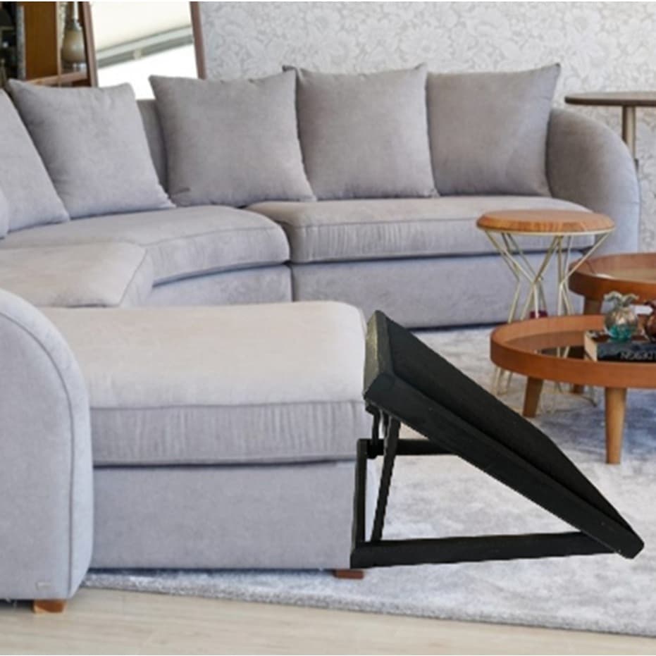 Rampa Para Cachorros Antiderrapante Madeira Resistente Com 1 Regulagens de Altura ideal p/ sofá e cama