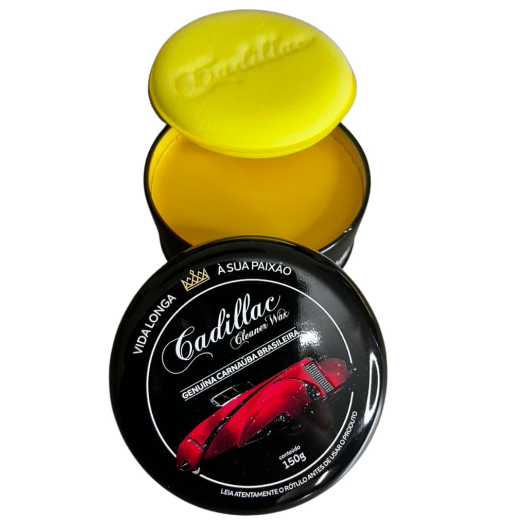 Cera Automotiva Cleaner Wax Cadillac Carnaúba Pasta 150g