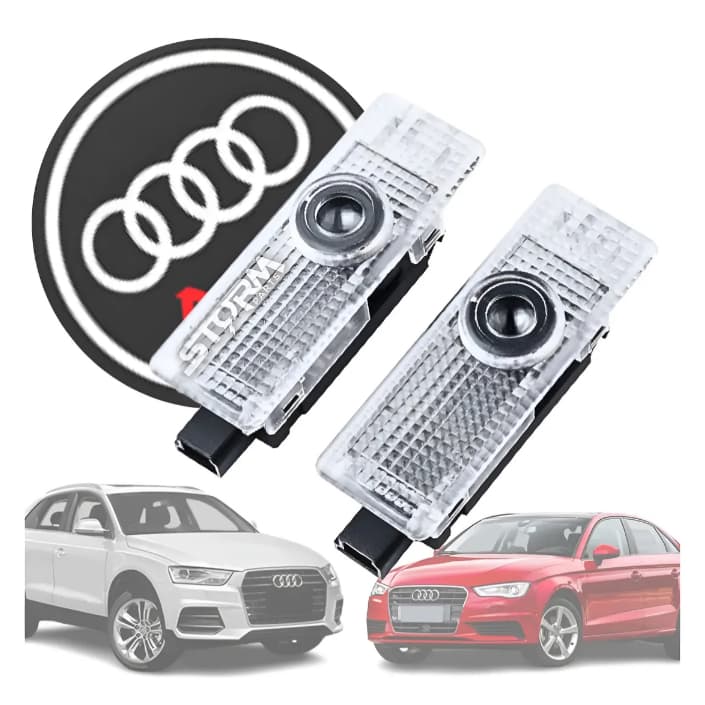 Luz Porta Cortesia Audi Q3 Q5 A8 R8 Tt Kit 4 Portas