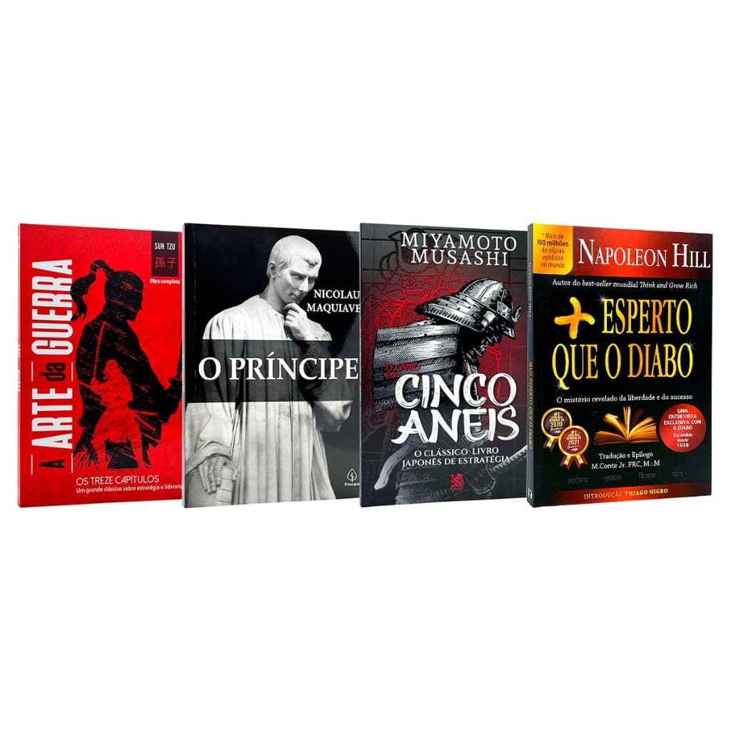 A Arte Da Guerra + O Príncipe + O Livro Dos Cinco Anéis + Mais Esperto Que O Diabo