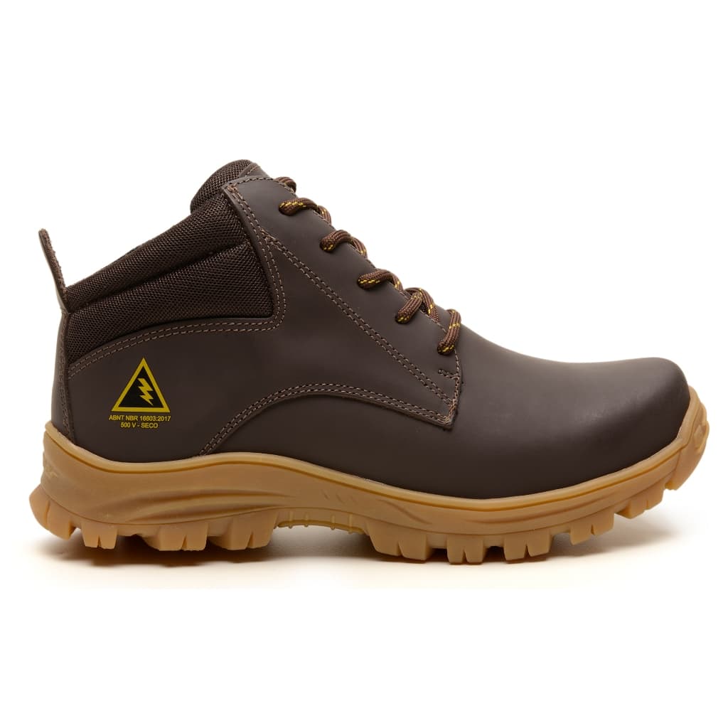 Bota de Segurança em Couro com CA para Eletricista NBR Vipers 2 Gogowear Antiderrapante Palmilha Gel