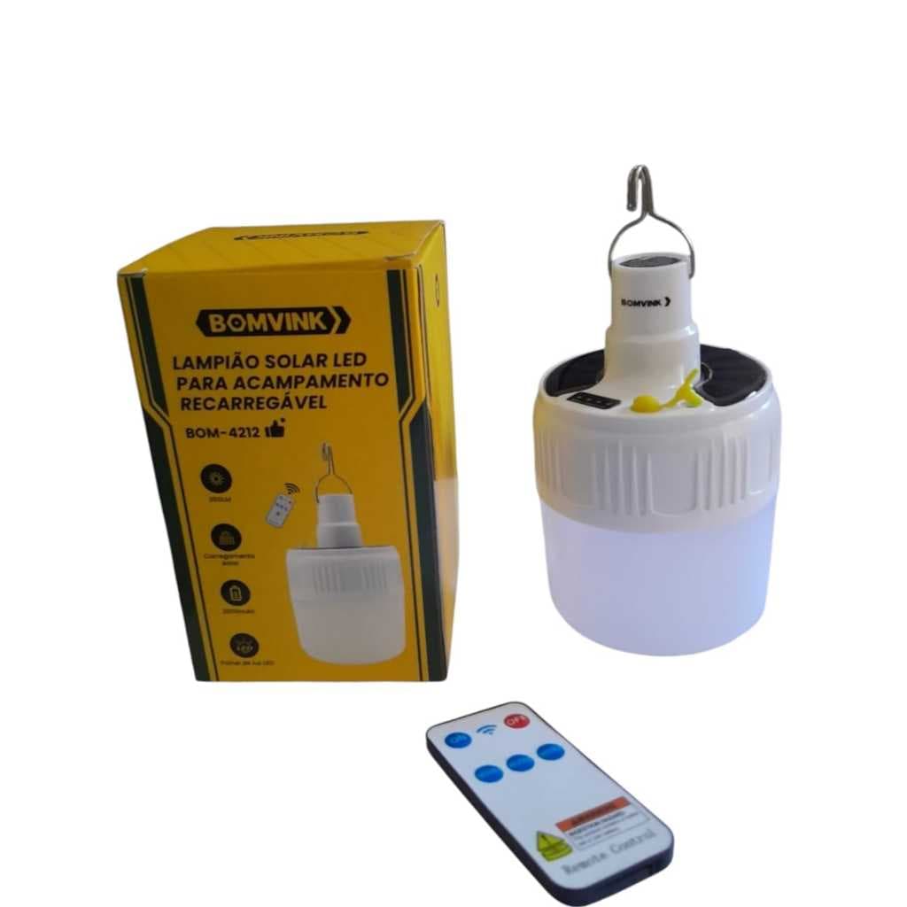 LAMPADA DE EMERGENCIA LAMPADA PARA ACAMPAMENTO LUZ SOLAR LAMPIÃO PARA ACAMPAMENTO