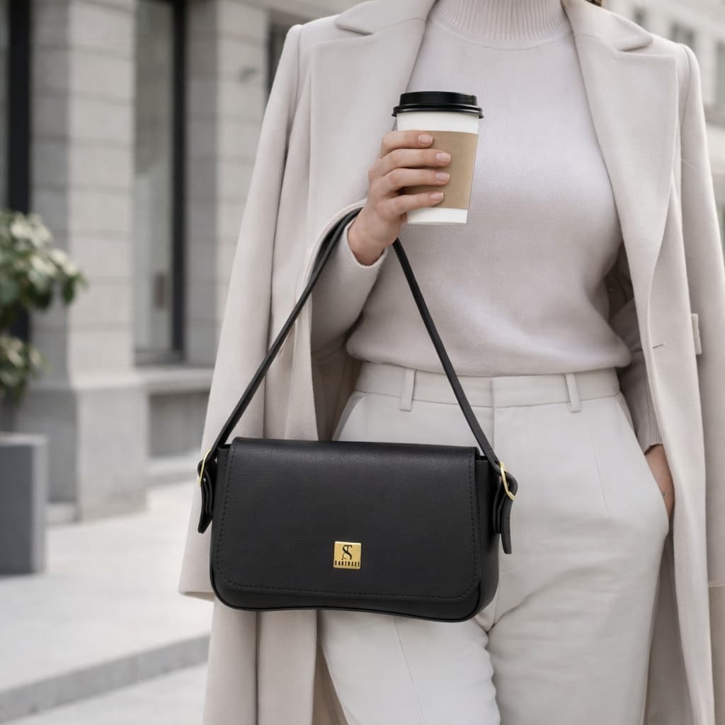 Bolsa Feminina Pequena Casual Moderna Elegante Compacta Minimalista Fashion Alça Ajustável Uso Diário