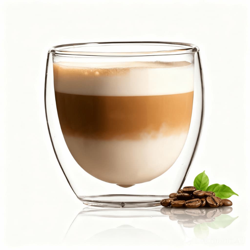 Copo de Vidro Duplo 250ml Para Sucos Capuccino Dolce Gusto Chá Café Expresso Moderno