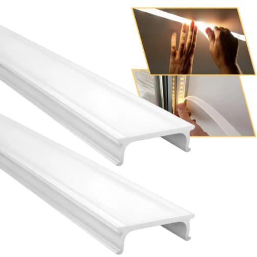 100m Lente Difusora Flexível Leitoso Silicone Para Fita Led Novidade