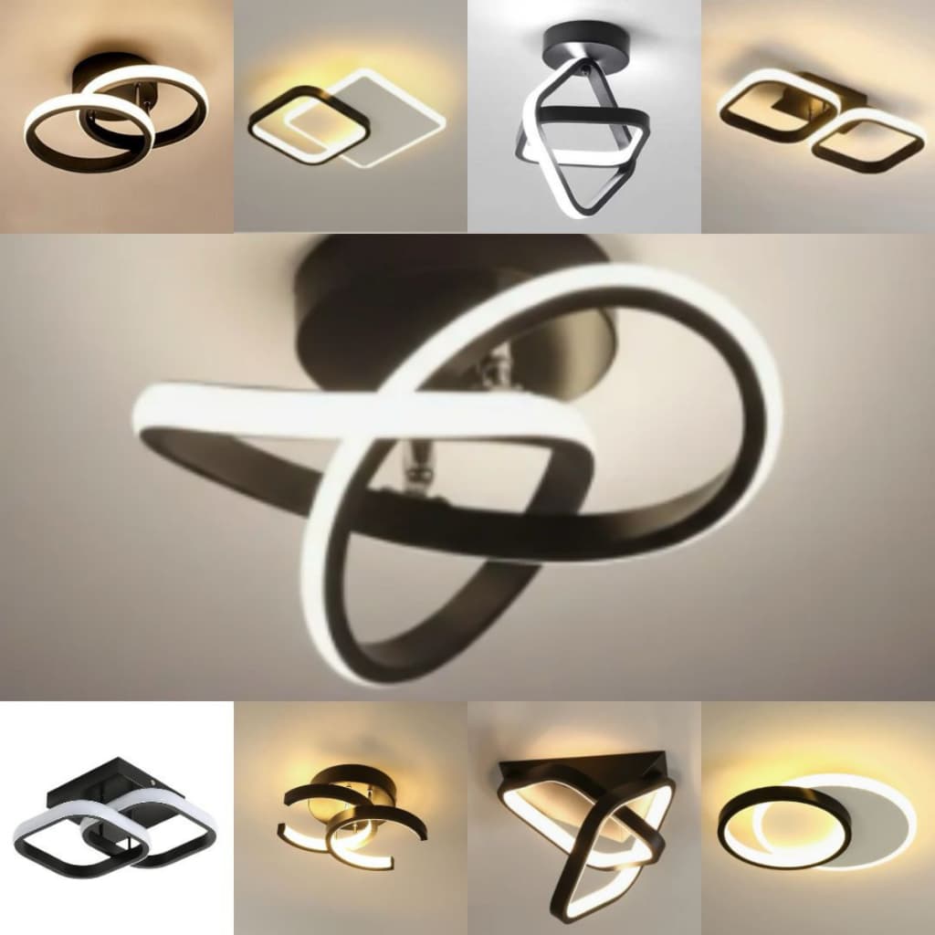 Luminária de Teto LED Moderna 3 Cores Bivolt Luz Fria Quente Neutra Alta Potencia