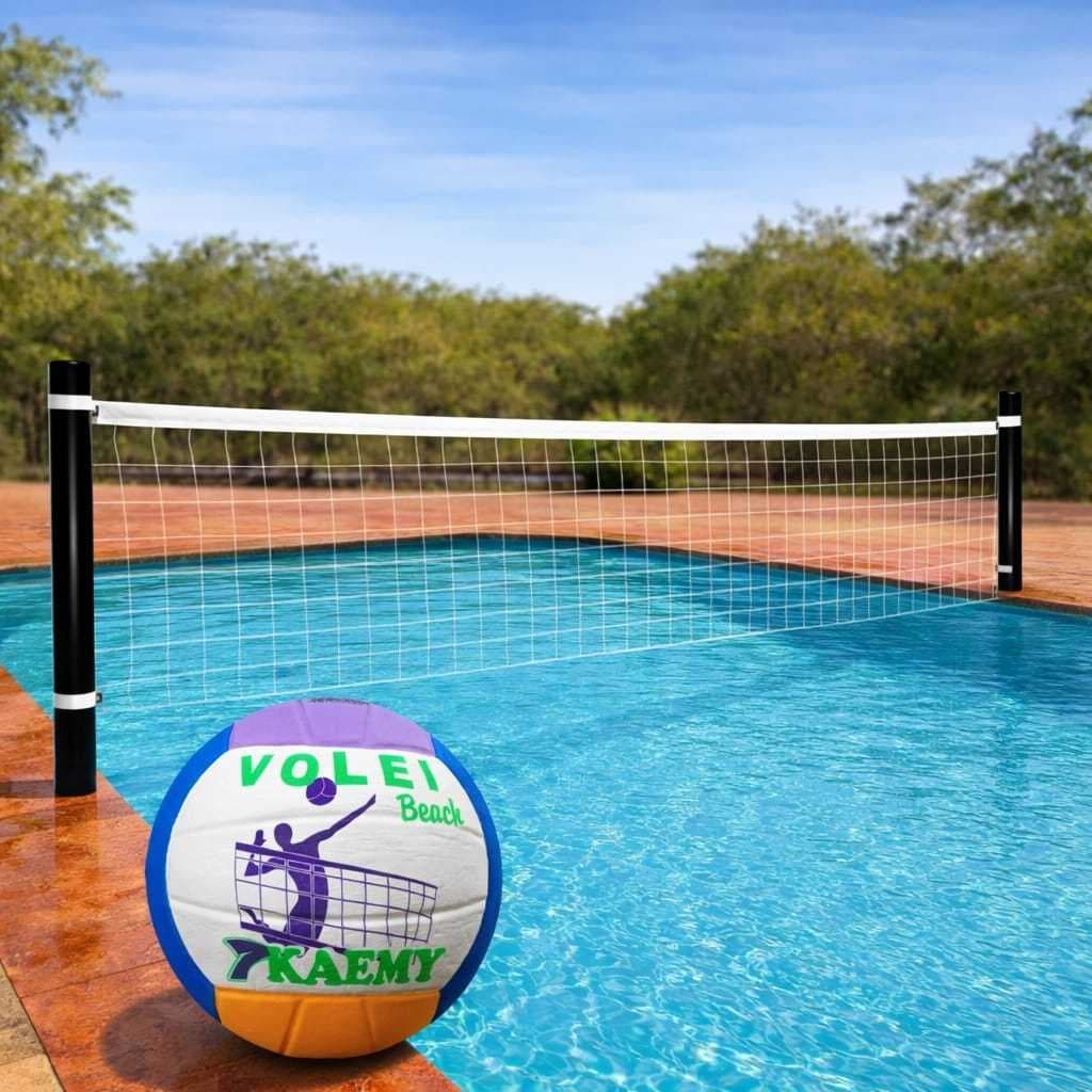 Kit Vôlei, Rede + Bola Vôlei Para Piscina e Recreação, Praia
