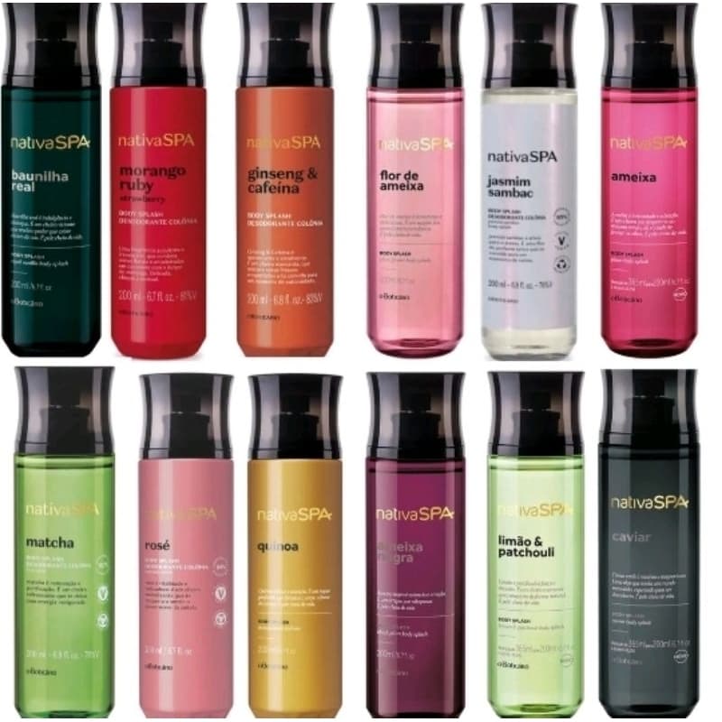 Nativa SPA Body Splash 200mL | Ameixa | Jasmin Sambac | Morango Ruby | Ameixa Negra |