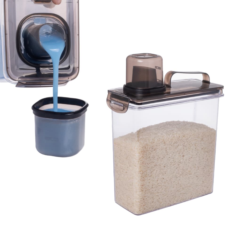 Dispenser 3L Armazenador Multiuso Hermético com Copo Medidor