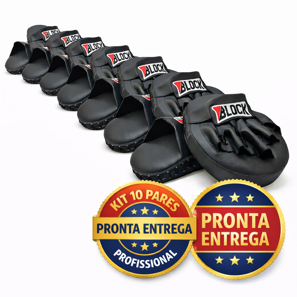 KIT 10 pares Manopla Boxe Manopla Muay Thai Manopla De Boxe Pra Treino Profissional Aparador De Soco
