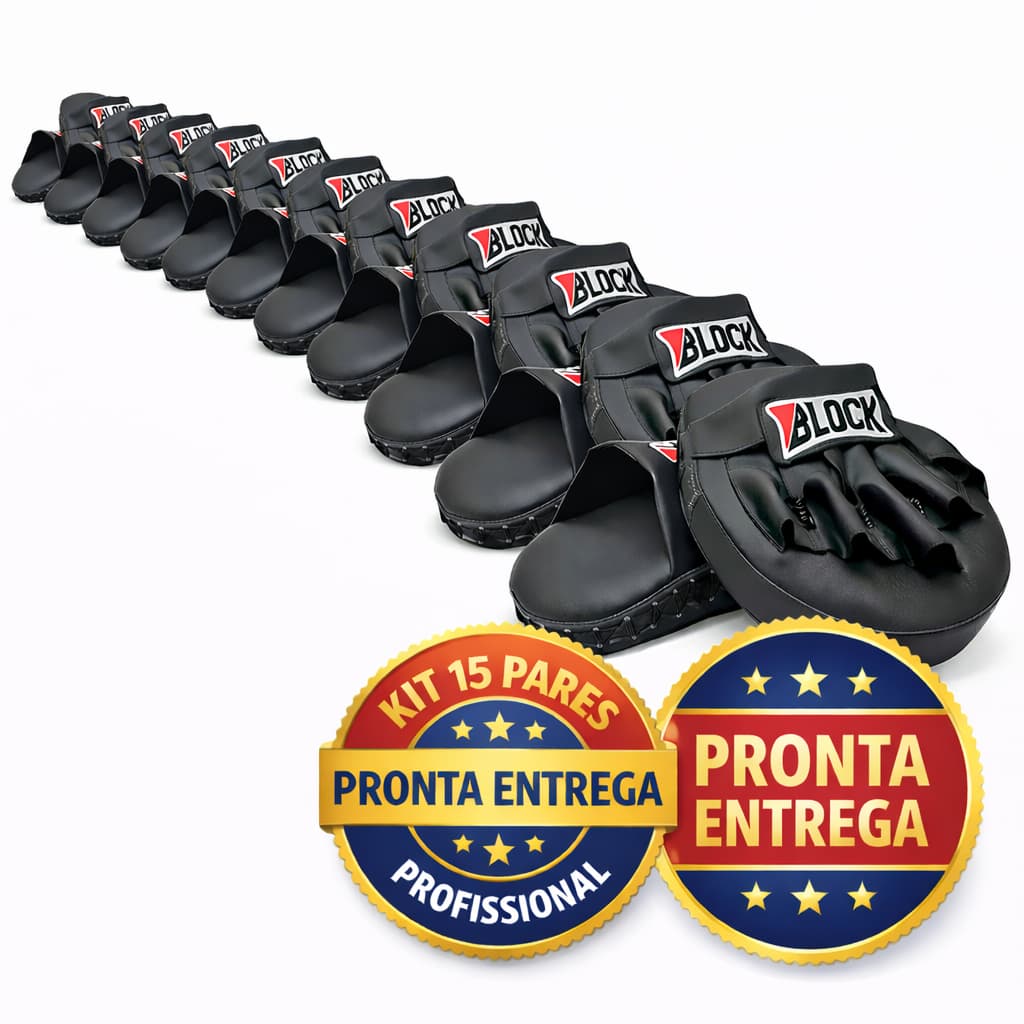 KIT 15 pares Manopla Boxe Manopla Muay Thai Manopla De Boxe Pra Treino Profissional Aparador De Soco