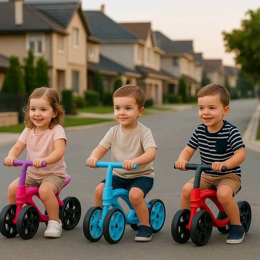 Veículo Infantil Patinete Triciclo Motinha Carrinho Bebê Passeio Andador Brinquedo