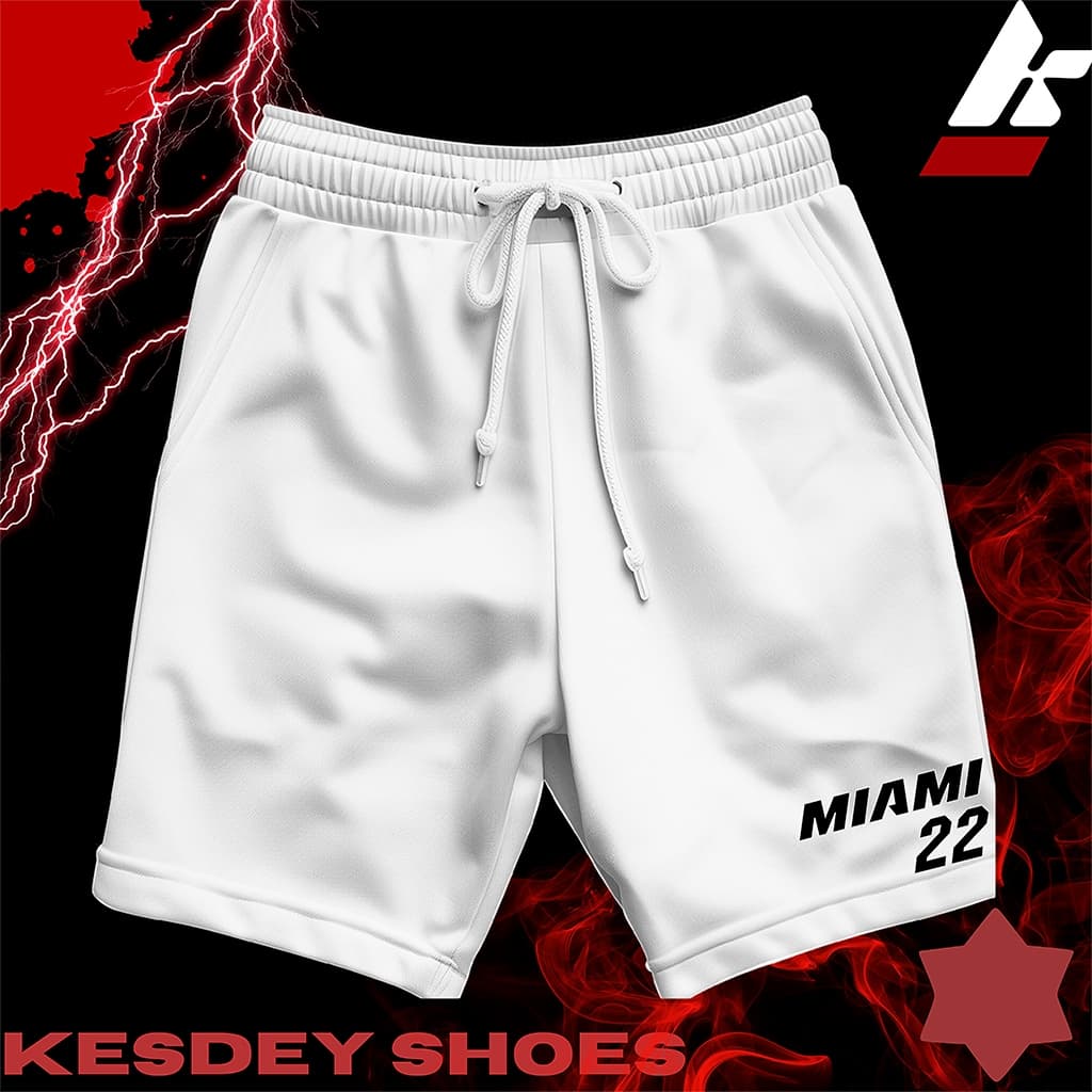 Shorts Masculina Bermuda Estilo Mauricinho Leve Slim com Bolso Lateral Estampa MIAMI 22