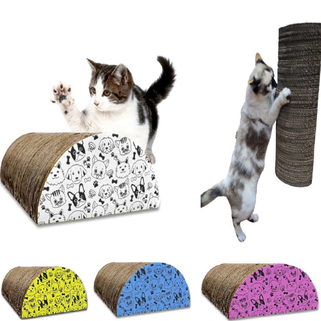 Arranhador Papelão De Parede Para Gatos Evita Arranhar Sofá Cama Móveis Antiestress Exclusivo