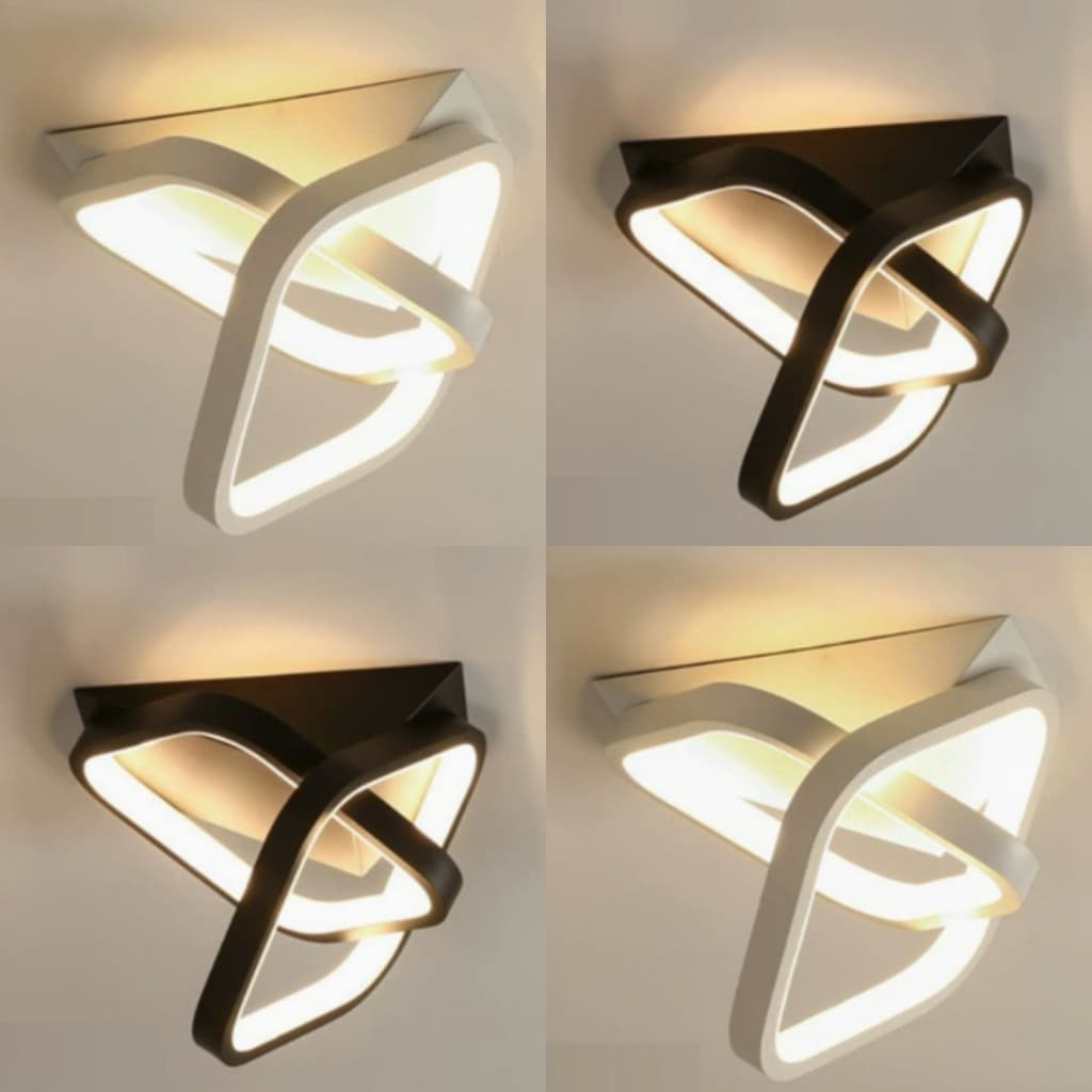 Luminária Led Bivolt 3 Cores Decoração Minimalista Moderno Pendente Lustre Plafon para Sala Quarto