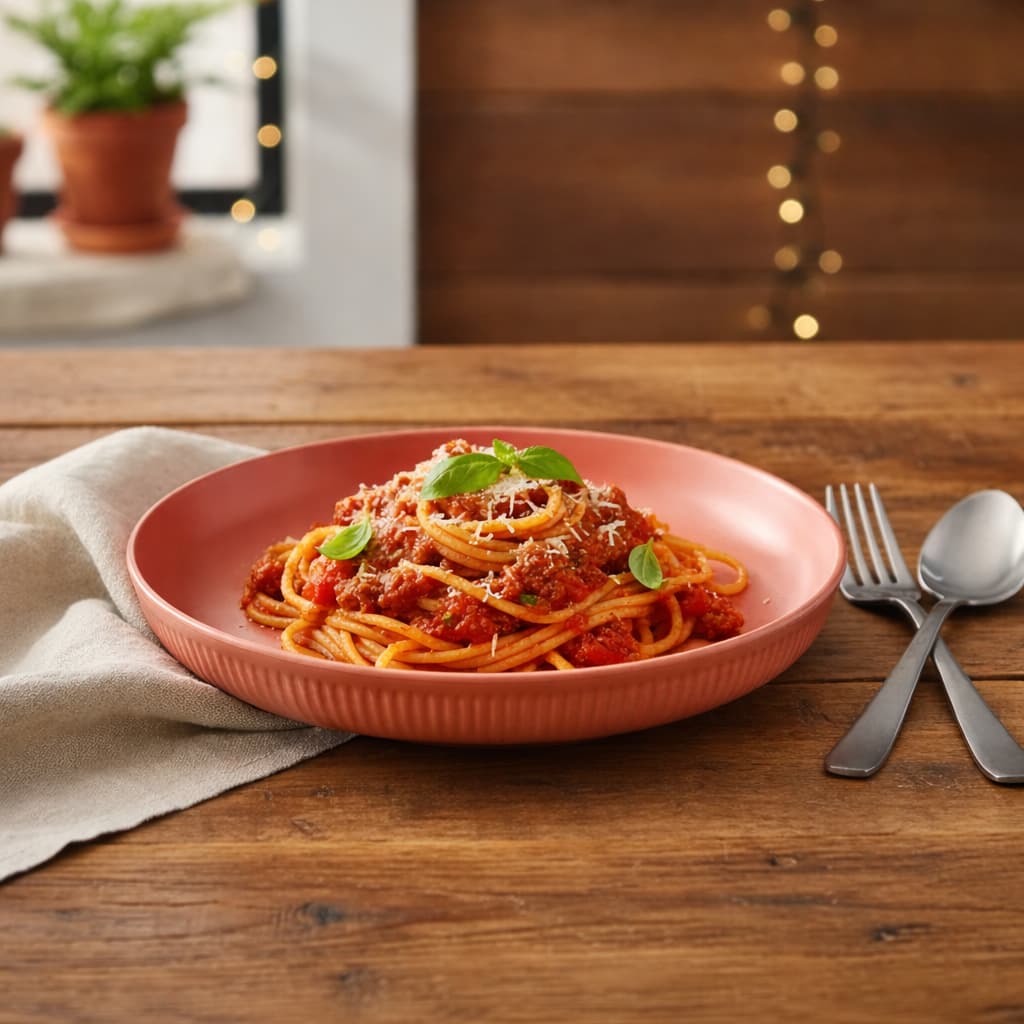 Prato Fundo Fibra De Bambu Color Refeições E Serviço De Mesa Salmão