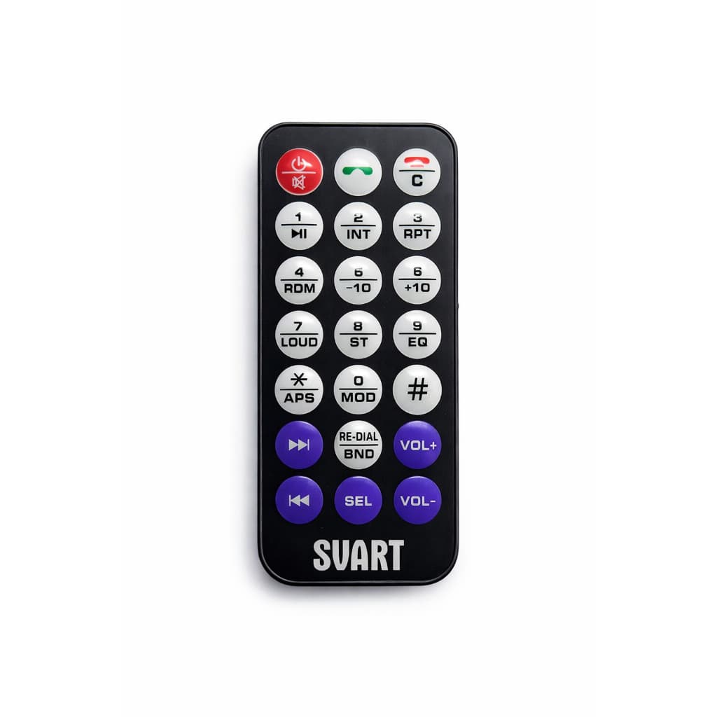 Controle Remoto Rádio Automotivo Tech One SVART Multifunções MP3 Som Carro
