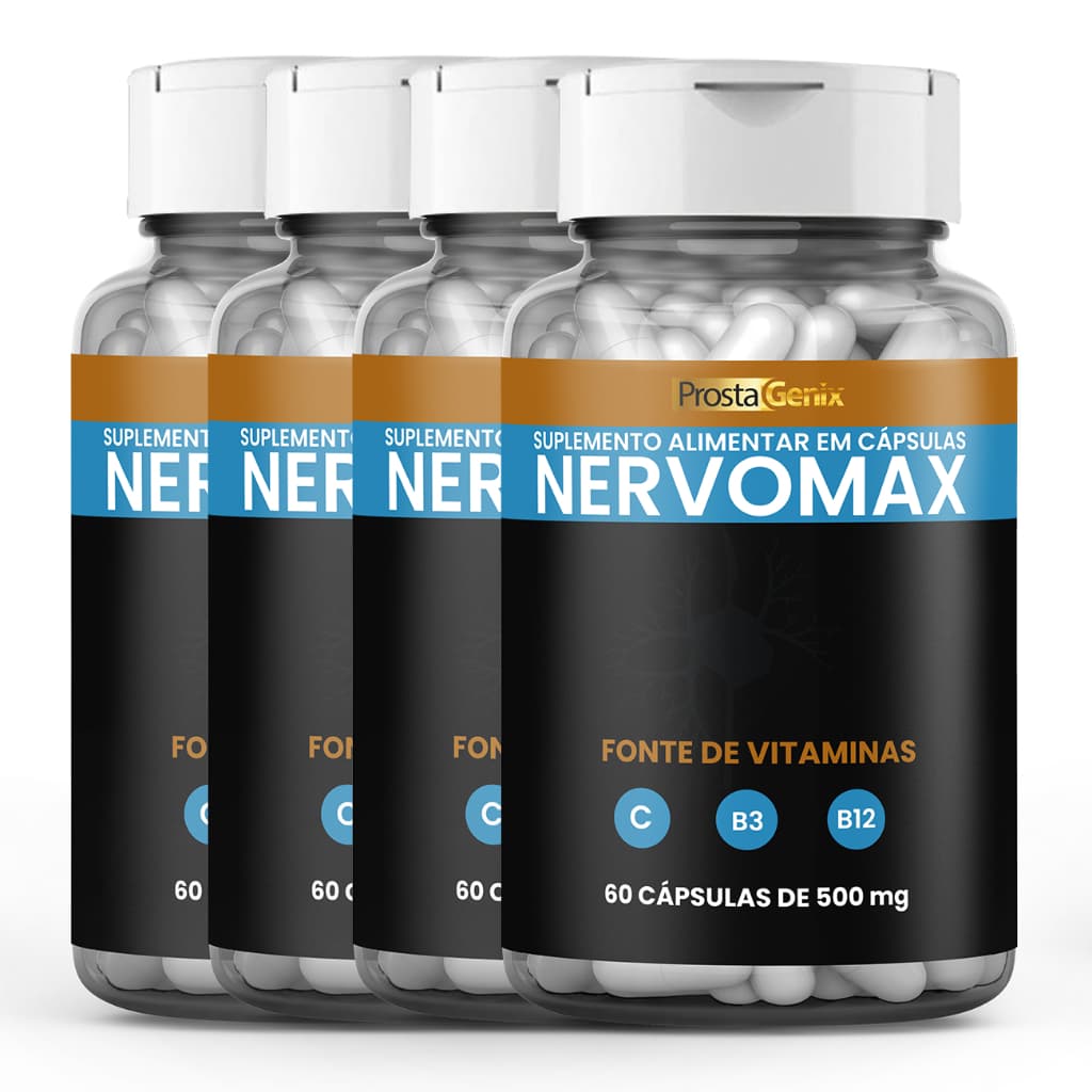4 Nervomax Premium 60 Cápsulas | Original Promoção