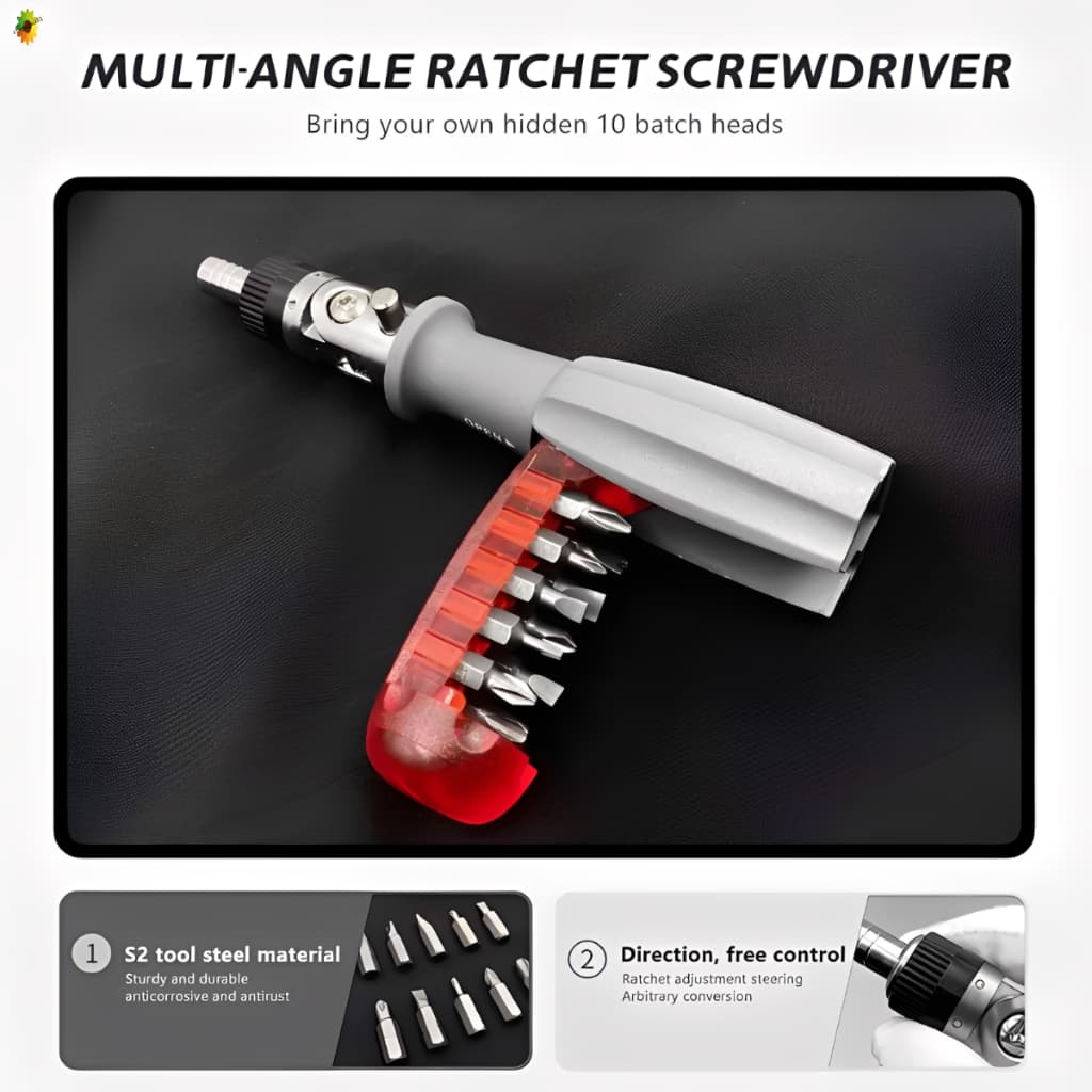 Kit Chave de Fenda Multibit Multifuncional – Ferramenta para Manutenção Doméstica