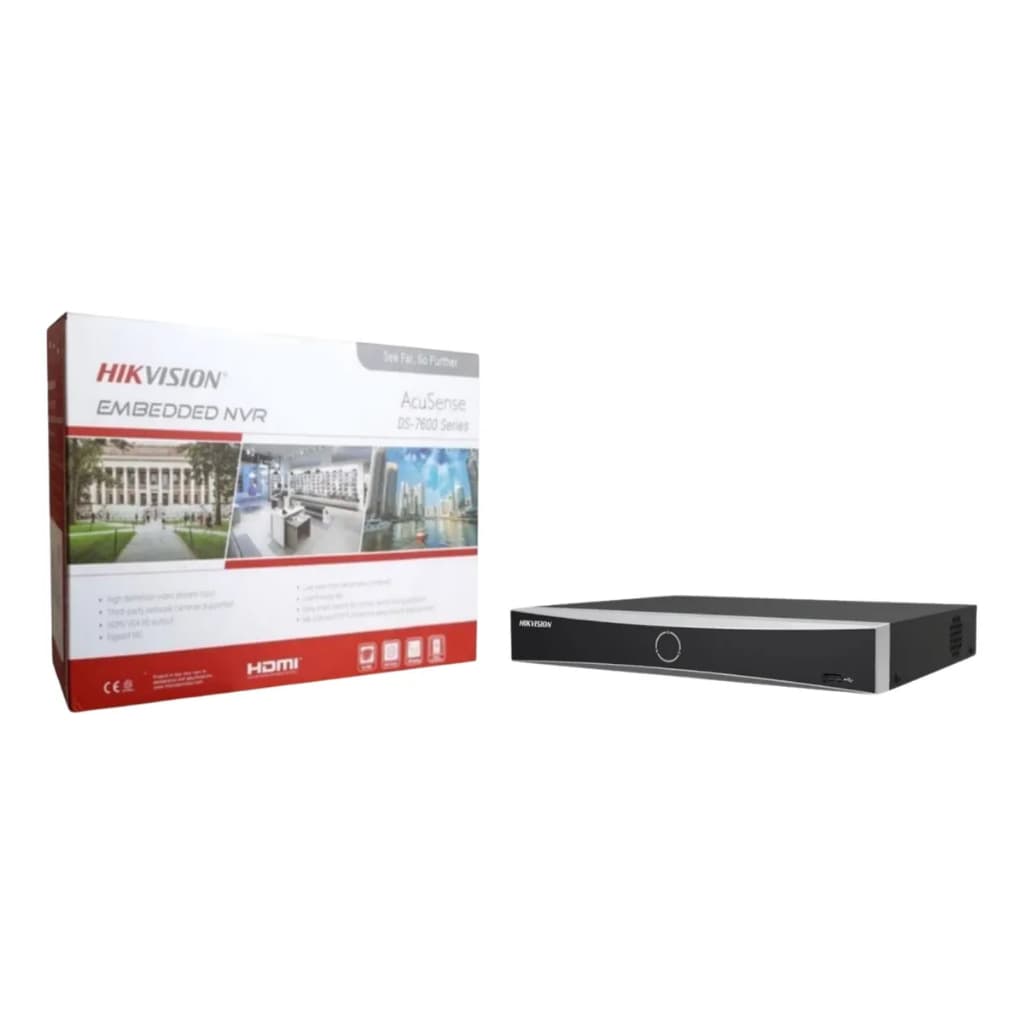 Gravador De Vídeo Hikvision Nvr Acusense 32 Ch DS-7632NXI-K2