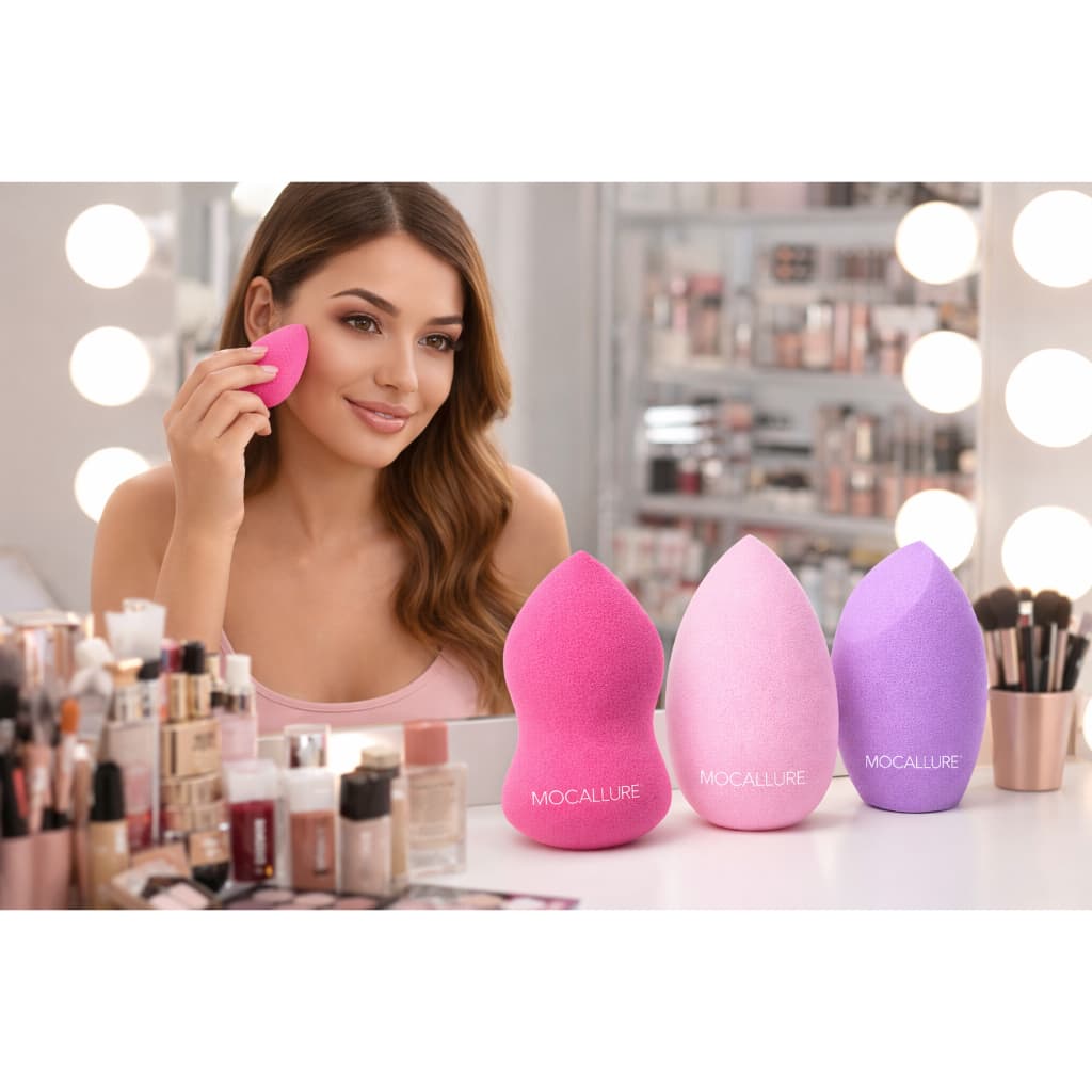 Esponjas para Maquiagem Mocallure -  1 UNIDADE *COR E MODELOS ALEATÓRIOS