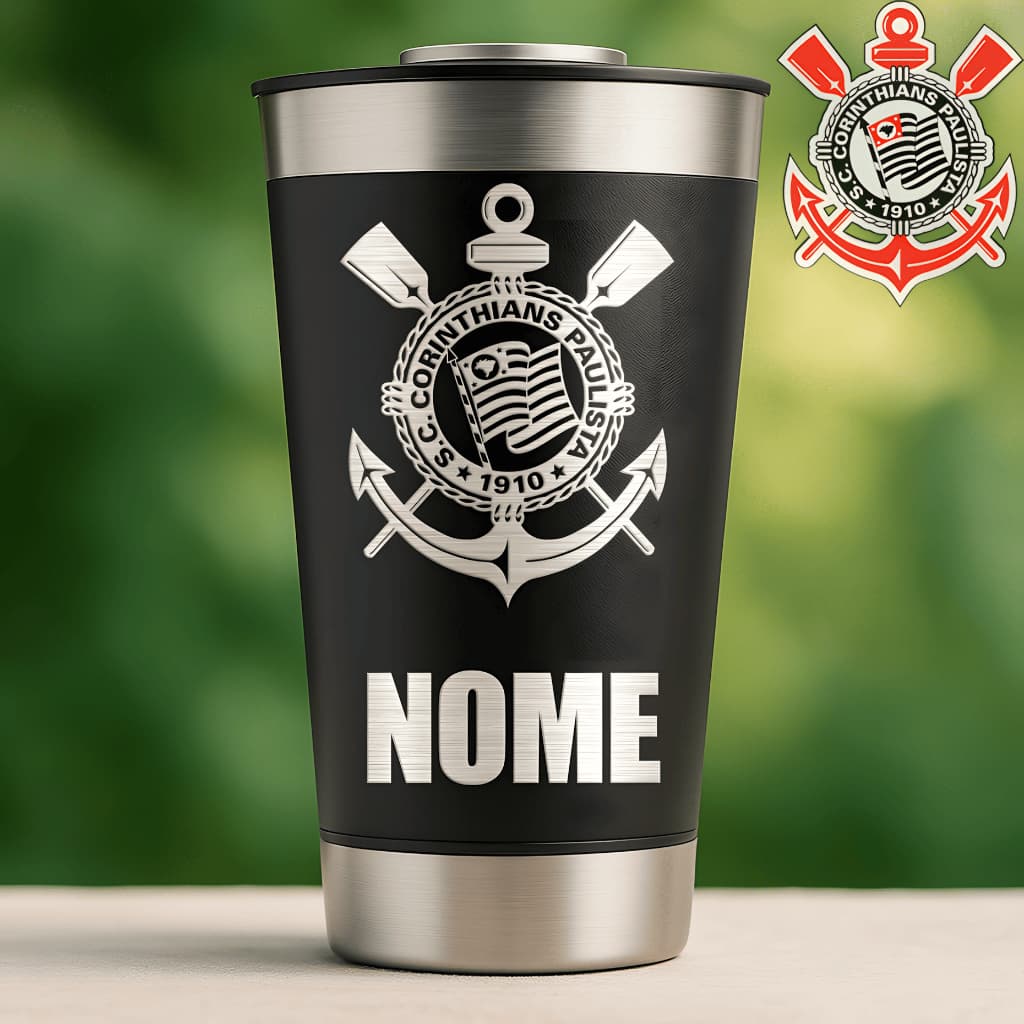 COPO TERMICO PERSONALIZADO CORINTHIANS