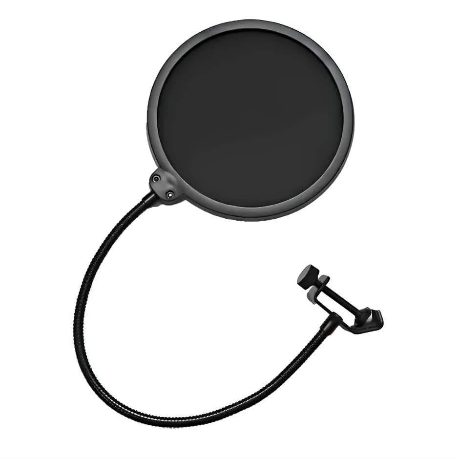 Pop Filter Profissional Para Microfone  Filtro Estúdio Studio MS-15 Estúdio Lives Áudio