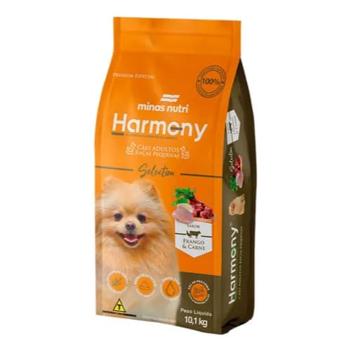 Ração Cachorro Selection Adultos Pequenos 10,1kg Harmony