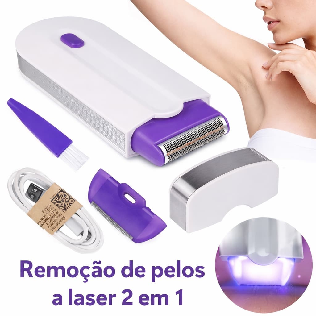 Depilador Elétrico Removedor de Pelos Profissional Finishing Touch Bivolt Premium Sem Dor Suave Rápido Portátil