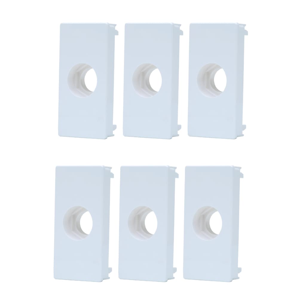 Kit 6 Módulo Saida De Fio Branco 1 Módulo Unno Abb
